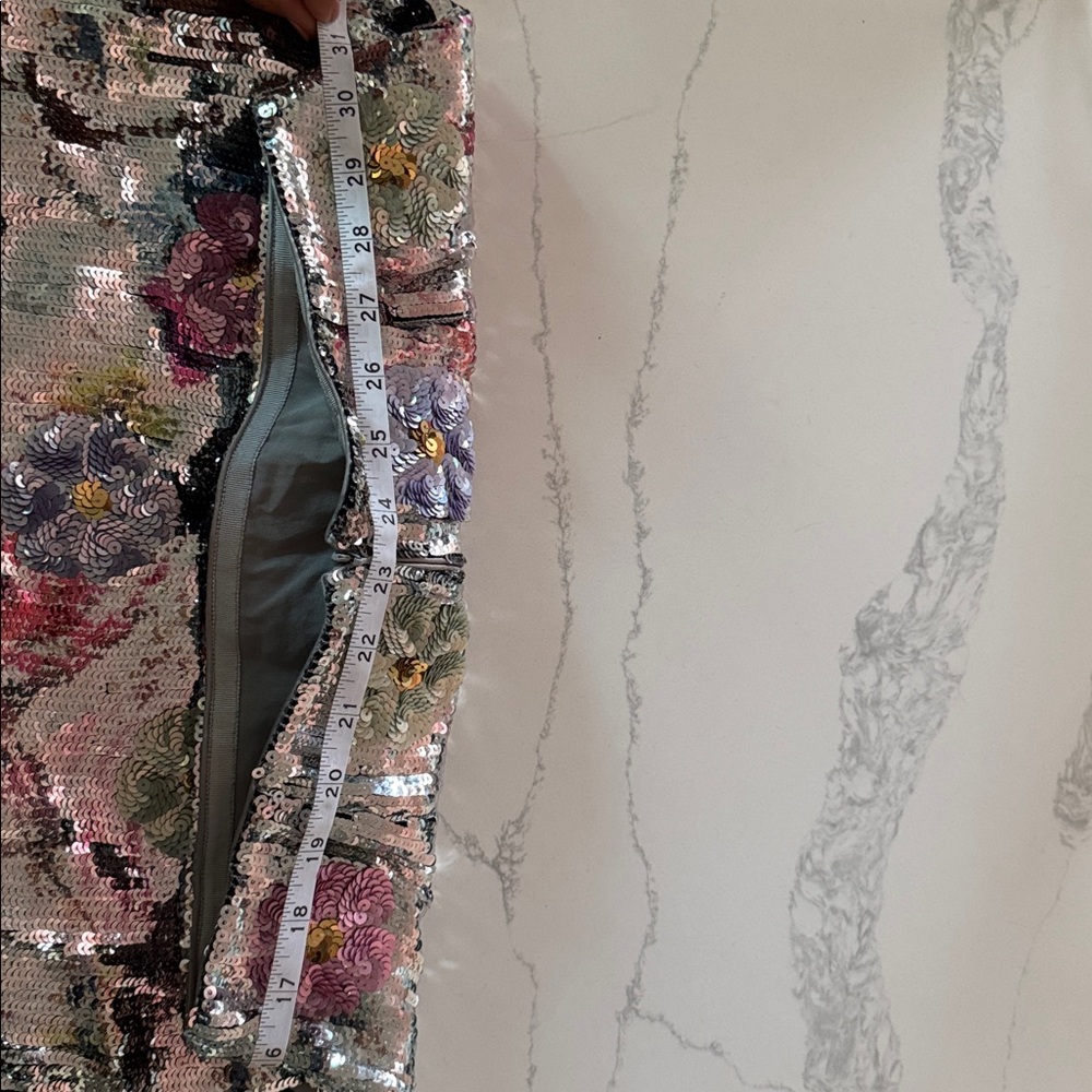 Brandon Maxwell Sequin Floral Mini Skirt - Picture 5 of 5
